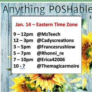 Anything POSHABLE Share Show with Pam.